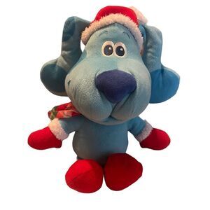 Nickelodeon Multicolor Blues Clues With Santa Hat Christmas Dog 15"